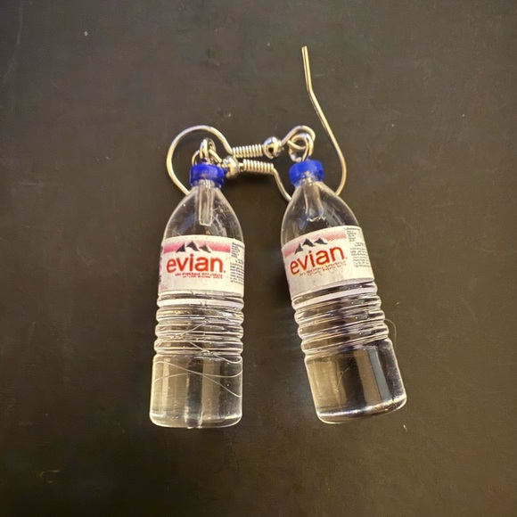 BOGO Evian Bottle Earrings - Picture 1 of 2